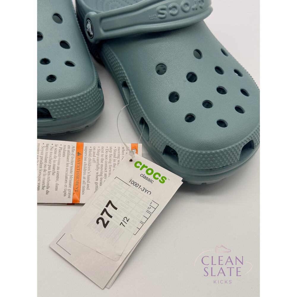 Crocs Classic Clog Sea Glass Green, Men's 5/Women's 7 New, NWOB/NWT - Picture 2 of 6